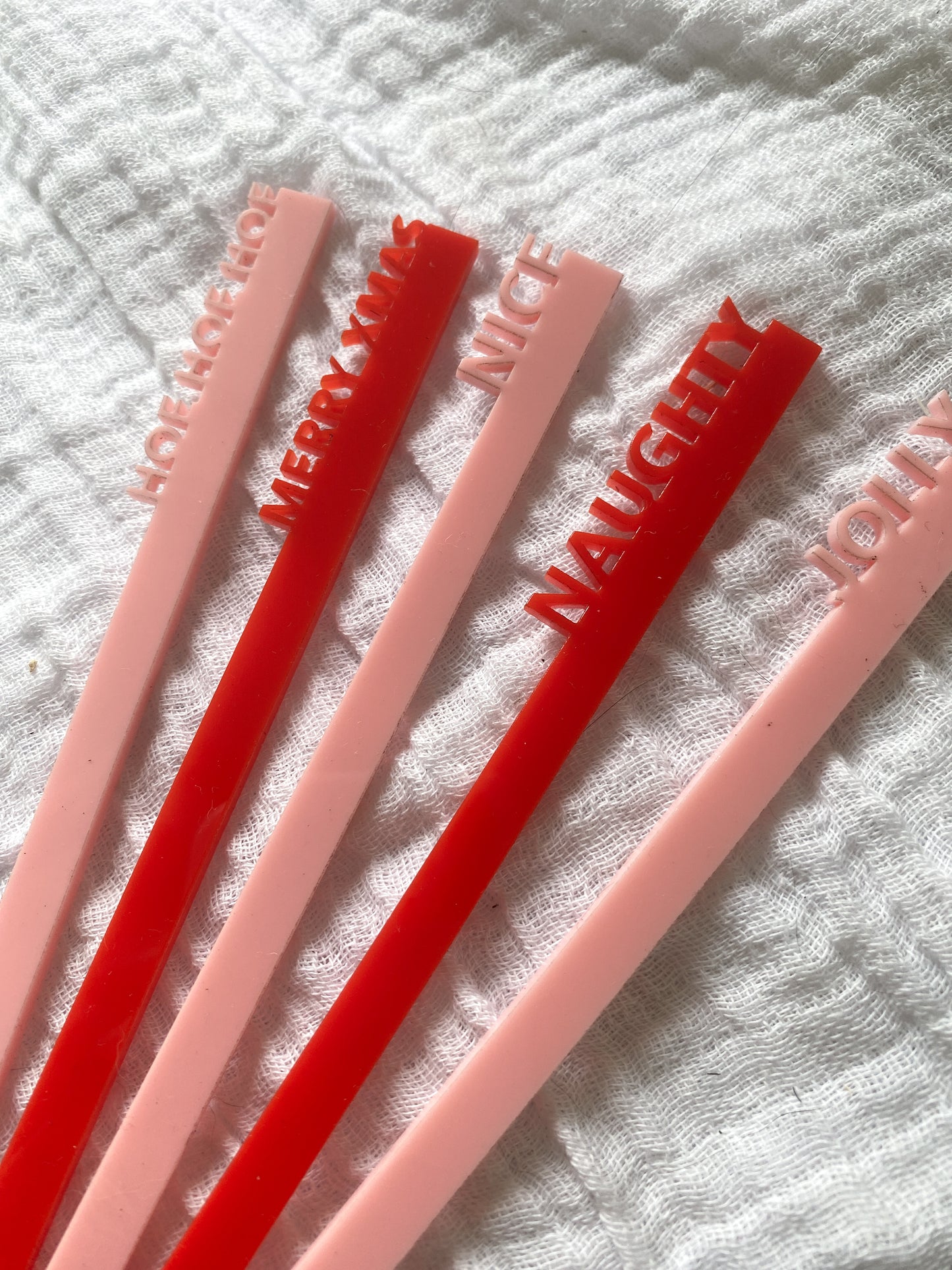 Christmas | Swizzle Sticks | 6 Pack | Custom