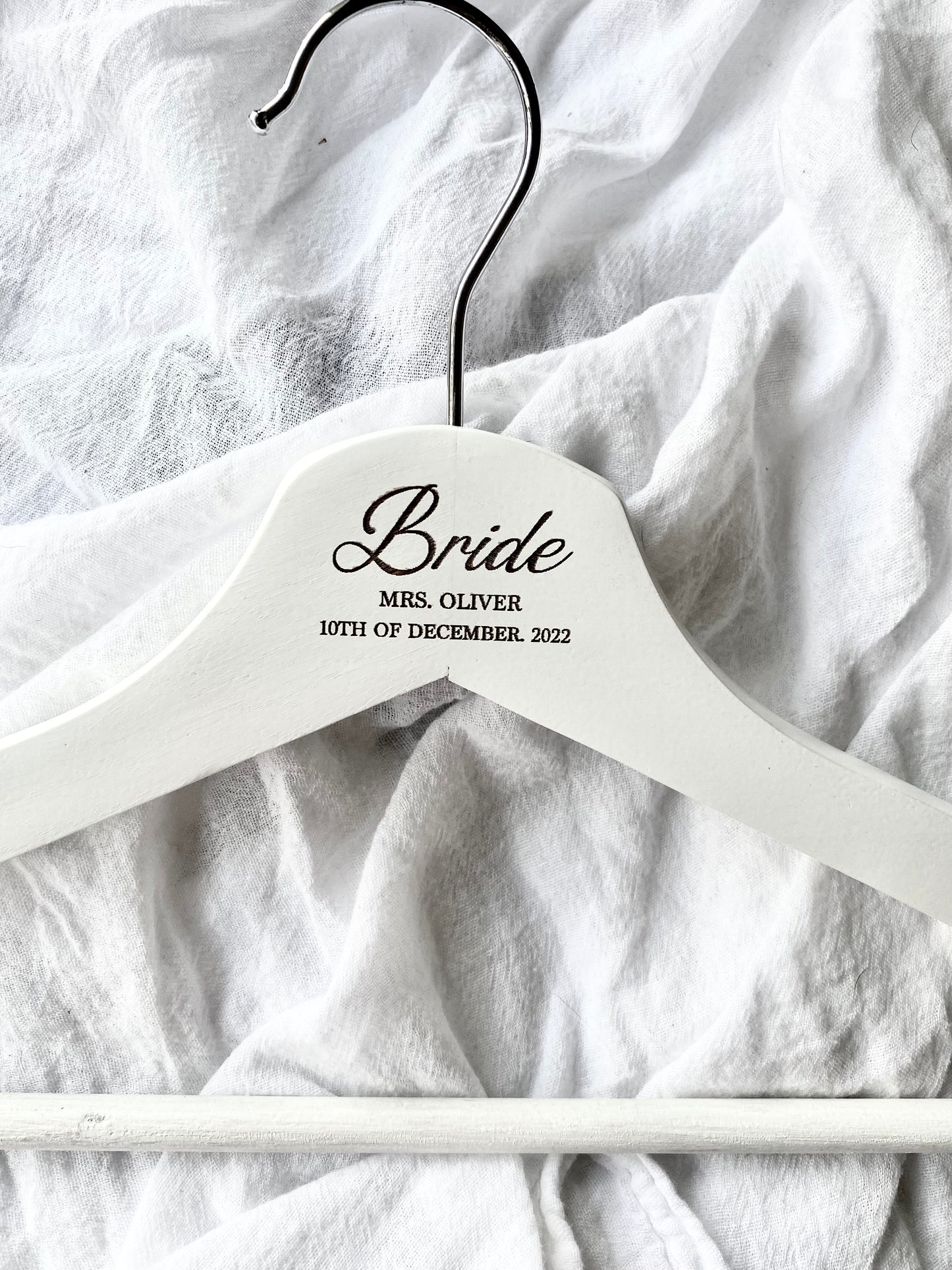 Personalised Bride Wooden Hanger