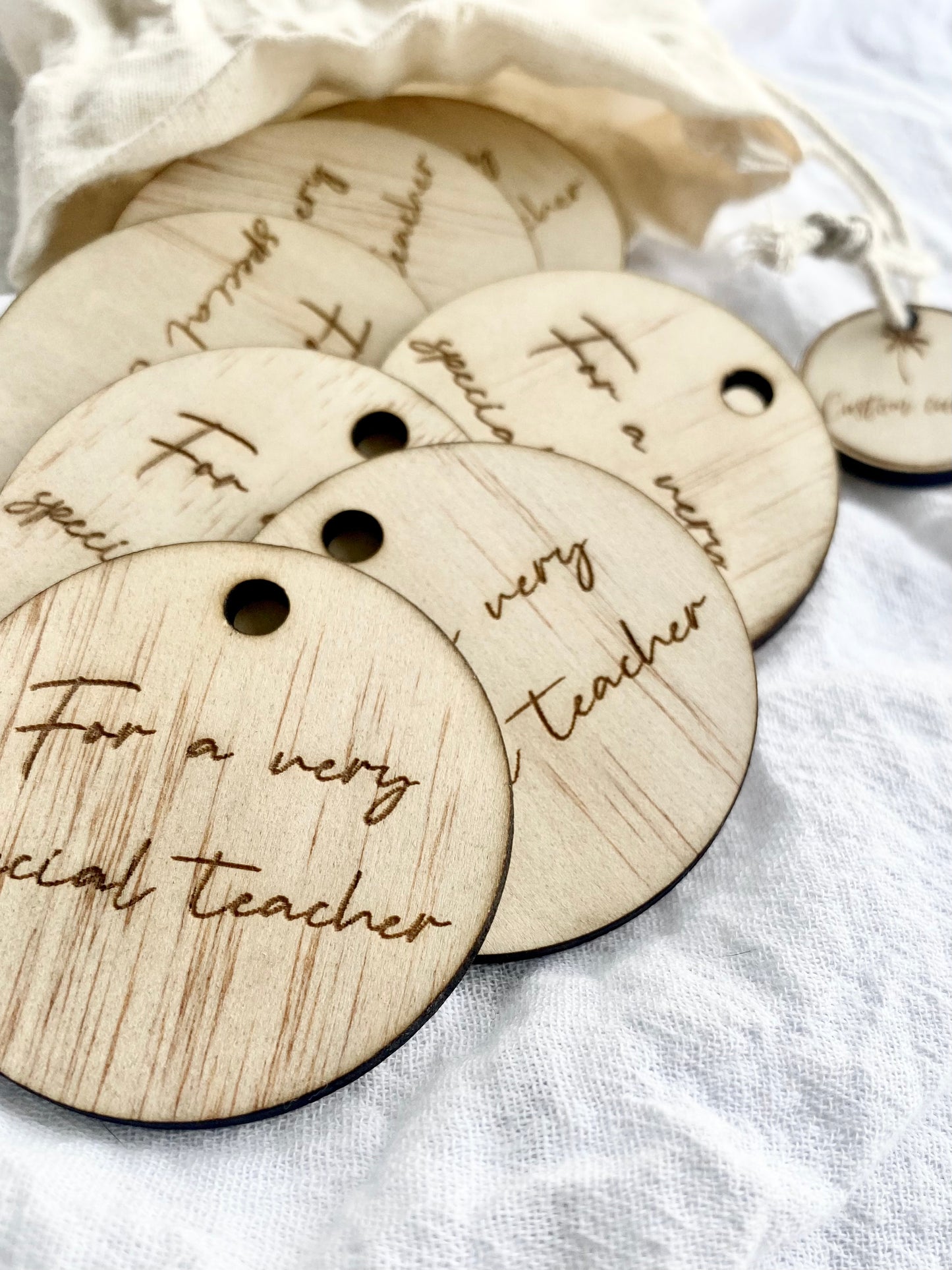 Custom Wooden Tags